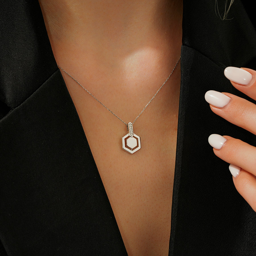 0.05 Karat Diamant Trend Halskette