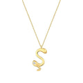 0.02 Karat Diamant Ş Buchstabe Halskette