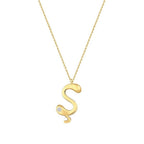 0.02 Karat Diamant Ş Buchstabe Halskette