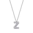 0.07 Karat Diamant Z Buchstabe Halskette