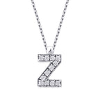 0.07 Karat Diamant Z Buchstabe Halskette