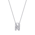 0.07 Karat Diamant N Buchstabe Halskette