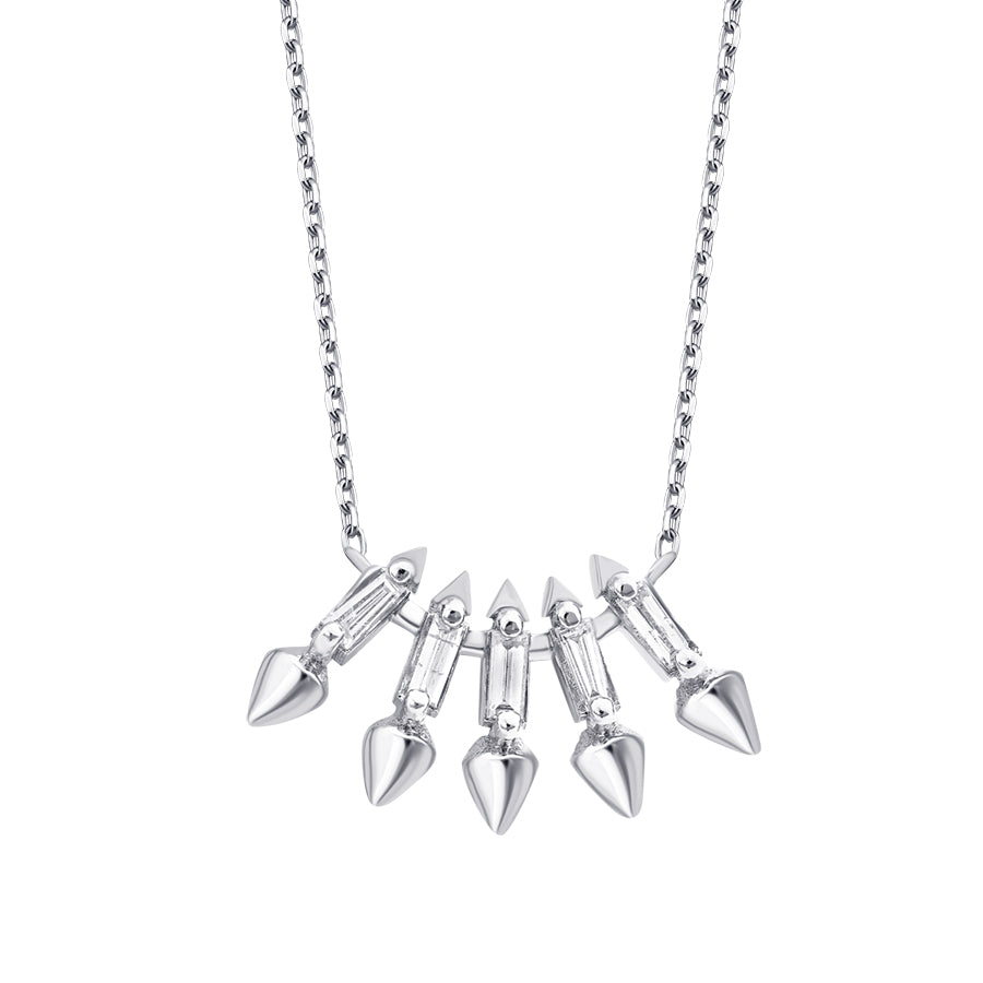 0.10 Karat Diamant Baguette Trend Halskette