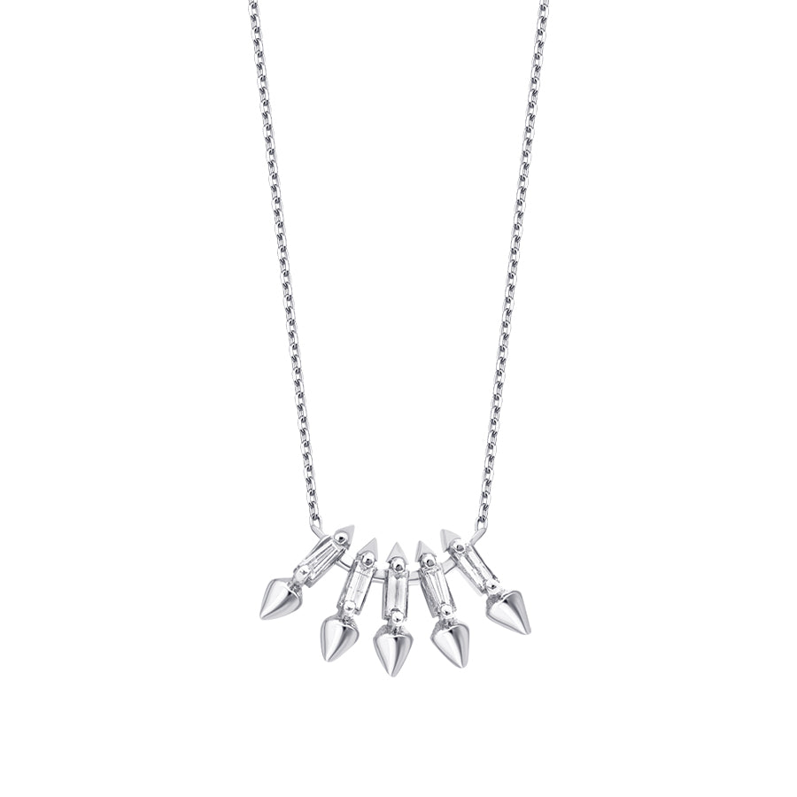 0.10 Karat Diamant Baguette Trend Halskette