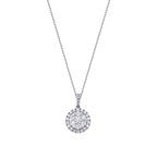 0.63 Karat Diamant Rund Stein Trend Halskette