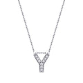 0.05 Karat Diamant Y Buchstabe Halskette