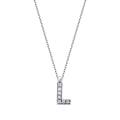 0.05 Karat Diamant L Buchstabe Halskette