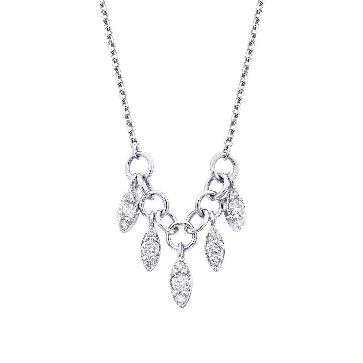 0.15 Karat Diamant Rund Trend Halskette