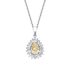 1.81 Karat Diamant Fancy Tropfen Halskette