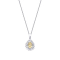 1.81 Karat Diamant Fancy Tropfen Halskette