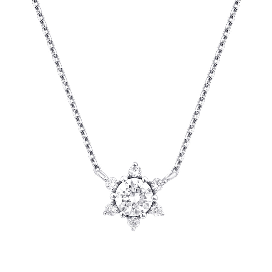0.29 Karat Diamant Solitär Halskette
