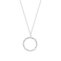 0.12 Karat Diamant Stein Rund Halskette