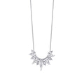 0.13 Karat Diamant Dreieck Detailreiches Trend Halskette