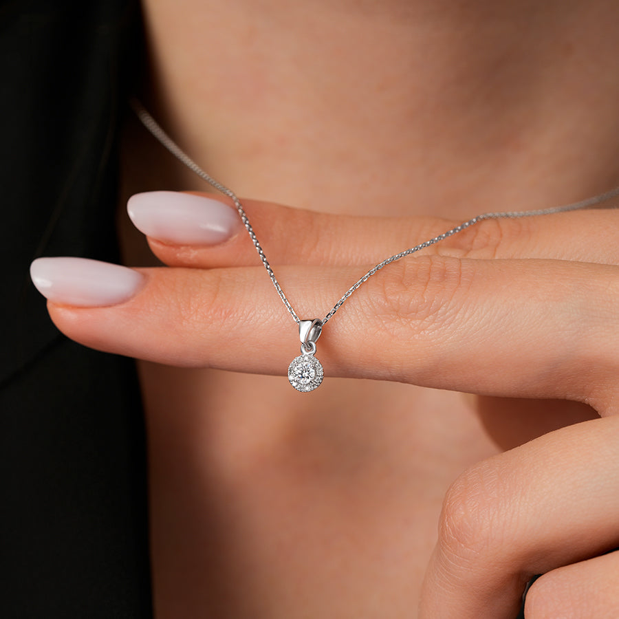 0.13 Karat Diamant Trend Halskette