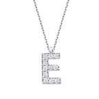 0.07 Karat Diamant E Buchstaben Halskette