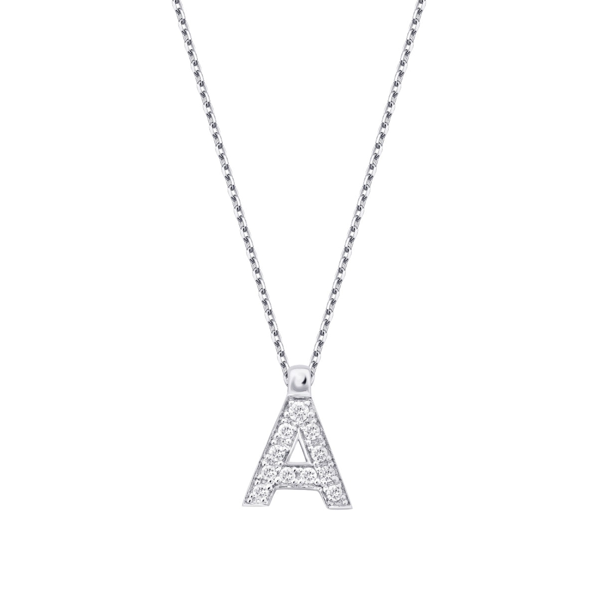 0.07 Karat Diamant A Buchstaben Halskette