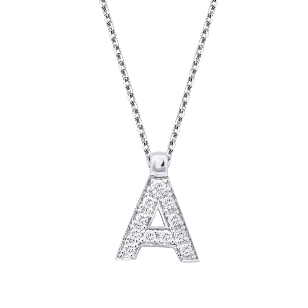 0.07 Karat Diamant A Buchstaben Halskette