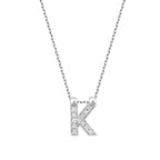 0.06 Karat Diamant K Buchstaben Halskette