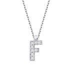 0.08 Karat Diamant F Buchstaben Halskette