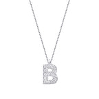 0.08 Karat Diamant B Buchstaben Halskette