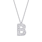 0.08 Karat Diamant B Buchstaben Halskette