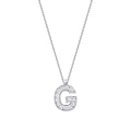 0.07 Karat Diamant G Buchstaben Halskette