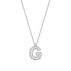 0.07 Karat Diamant G Buchstaben Halskette