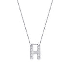 0.06 Karat Diamant H Buchstaben Halskette