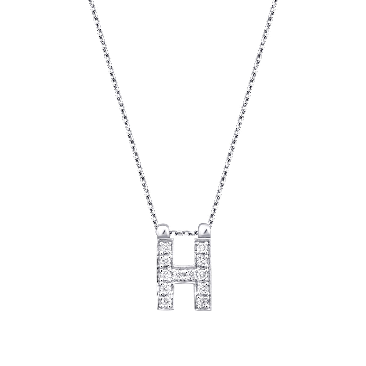 0.06 Karat Diamant H Buchstaben Halskette