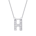 0.06 Karat Diamant H Buchstaben Halskette