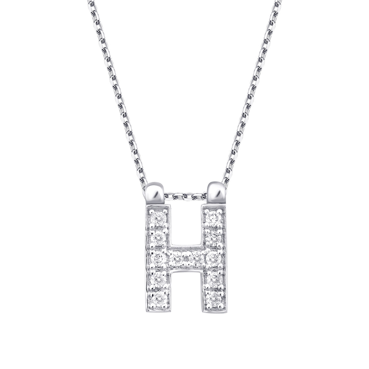 0.06 Karat Diamant H Buchstaben Halskette