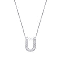 0.06 Karat Diamant U Buchstaben Halskette