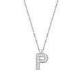 0.06 Karat Diamant P Buchstaben Halskette