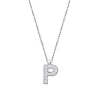0.06 Karat Diamant P Buchstaben Halskette