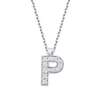 0.06 Karat Diamant P Buchstaben Halskette