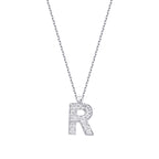 0.08 Karat Diamant R Buchstaben Halskette