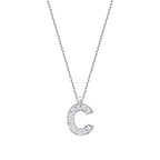 0.06 Karat Diamant C Buchstaben Halskette