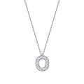 0.05 Karat Diamant O Buchstaben Halskette