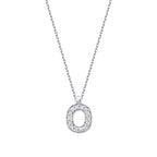 0.05 Karat Diamant O Buchstaben Halskette