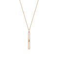 0.04 Karat Diamant Stein Lang Halskette