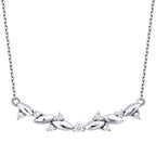 0.10 Karat Diamant Rund Stein Halskette