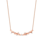 0.10 Karat Diamant Rund Stein Halskette