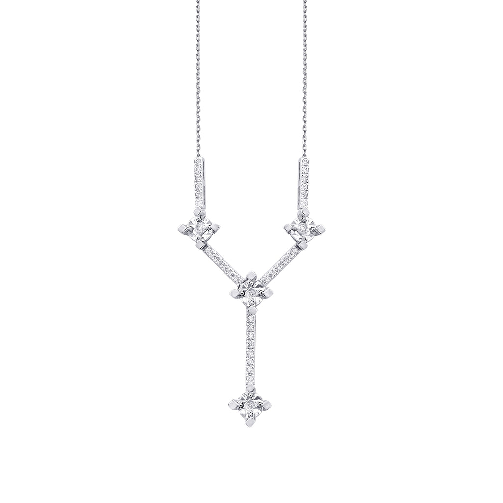 0.12 Karat Diamant Hängende Halskette