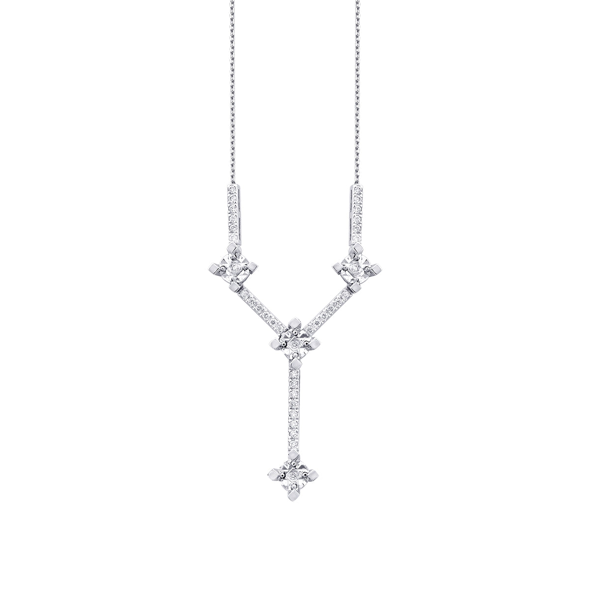 0.12 Karat Diamant Hängende Halskette