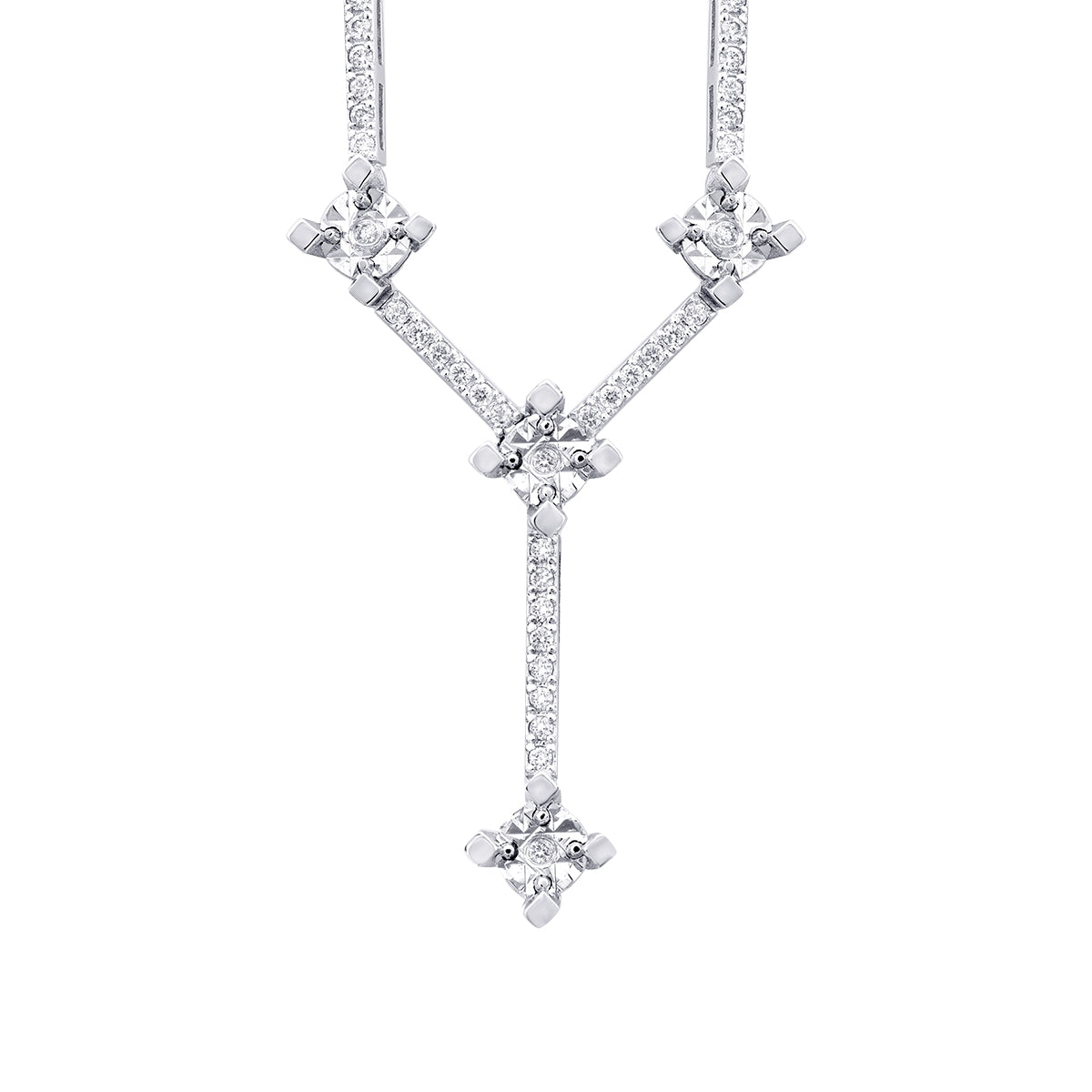 0.12 Karat Diamant Hängende Halskette