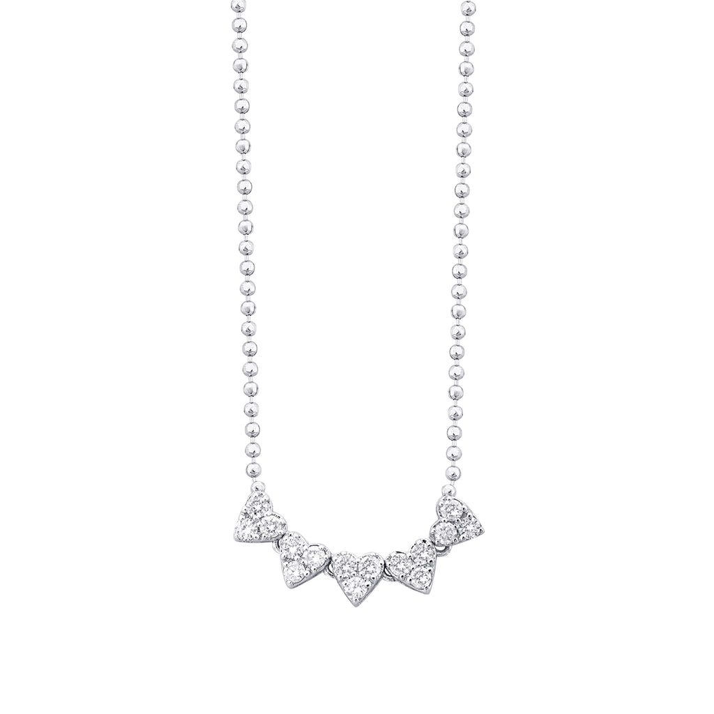 0.32 Karat Diamant Herz Halskette