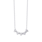 0.32 Karat Diamant Herz Halskette