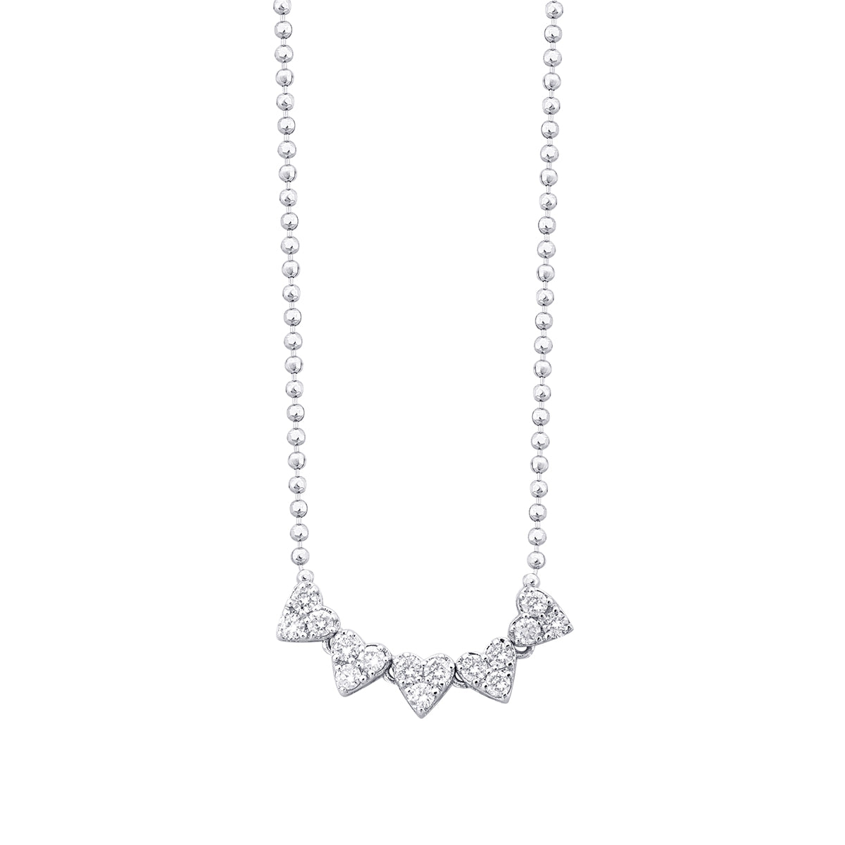 0.32 Karat Diamant Herz Halskette