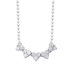 0.32 Karat Diamant Herz Halskette