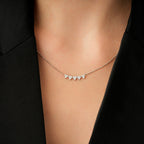 0.32 Karat Diamant Herz Halskette